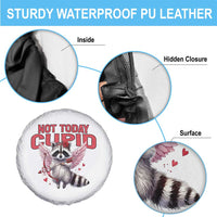 Funny Raccoon Cupid Anti Valentine Spare Tire Cover Not Today Cupid