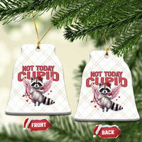 Funny Raccoon Cupid Anti Valentine Ceramic Ornament Not Today Cupid