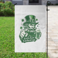 Lets Get Lucked Up Garden Flag St Patricks Day Party Humor