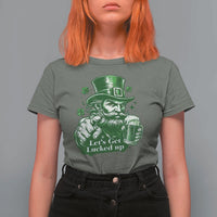 Lets Get Lucked Up T Shirt For Women St Patricks Day Party Humor