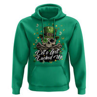 Lets Get Lucked Up Hoodie Lucky Skeleton St Patricks Day