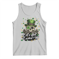 Lets Get Lucked Up Tank Top Lucky Skeleton St Patricks Day