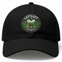 Lets Get Lucked Up Baseball Cap Funny Saint Patricks Day Lucky Drinking