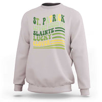 Lets Get Lucked Up Sweatshirt Funny St Patricks Day