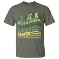 Lets Get Lucked Up T Shirt Funny St Patricks Day