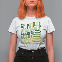 Lets Get Lucked Up T Shirt For Women Funny St Patricks Day