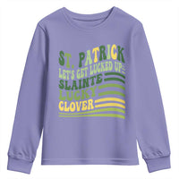 Lets Get Lucked Up Youth Sweatshirt Funny St Patricks Day