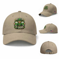 Cheers Fckers Baseball Cap Funny Leprechaun St Patricks Day Party