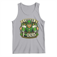 Cheers Fckers Tank Top Funny Leprechaun St Patricks Day Party