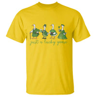 Just A Lucky Goose T Shirt Funny St Patricks Day Irish Gift