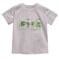 Just A Lucky Goose Toddler T Shirt Funny St Patricks Day Irish Gift