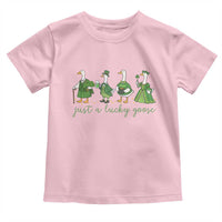 Just A Lucky Goose Toddler T Shirt Funny St Patricks Day Irish Gift