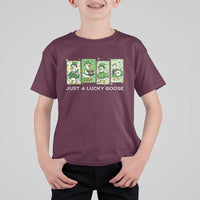 Just A Lucky Goose T Shirt For Kid Funny Irish Crew St Patricks Day