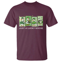 Just A Lucky Goose T Shirt Funny Irish Crew St Patricks Day