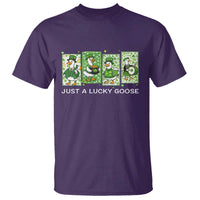 Just A Lucky Goose T Shirt Funny Irish Crew St Patricks Day