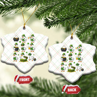 St Patricks Day Goose Crew Irish Celebration Ceramic Ornament