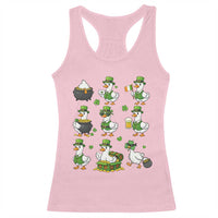 St Patricks Day Goose Crew Irish Celebration Racerback Tank Top