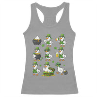 St Patricks Day Goose Crew Irish Celebration Racerback Tank Top