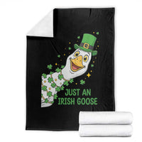Just An Irish Goose Throw Blanket Funny St Patricks Day