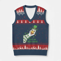 Just An Irish Goose V-Neck Knit Sweater Vest Funny St Patricks Day