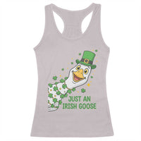 Just An Irish Goose Racerback Tank Top Funny St Patricks Day