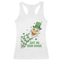 Just An Irish Goose Racerback Tank Top Funny St Patricks Day