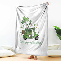 Lucky Goose On The Loose Throw Blanket St Patricks Day Irish Pride
