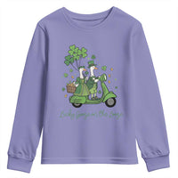 Lucky Goose On The Loose Youth Sweatshirt St Patricks Day Irish Pride
