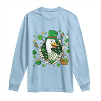 Funny Silly Irish Goose Long Sleeve Shirt St Patricks Day Celebration