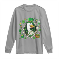 Funny Silly Irish Goose Long Sleeve Shirt St Patricks Day Celebration