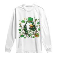 Funny Silly Irish Goose Long Sleeve Shirt St Patricks Day Celebration