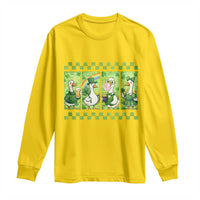 Funny Silly Irish Goose Long Sleeve Shirt St Patricks Day Goose Lover Gift