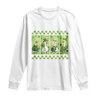 Funny Silly Irish Goose Long Sleeve Shirt St Patricks Day Goose Lover Gift