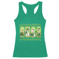 Funny Silly Irish Goose Racerback Tank Top St Patricks Day Goose Lover Gift