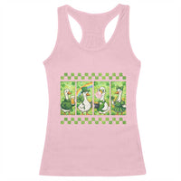 Funny Silly Irish Goose Racerback Tank Top St Patricks Day Goose Lover Gift