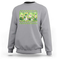 Funny Silly Irish Goose Sweatshirt St Patricks Day Goose Lover Gift