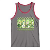 Funny Silly Irish Goose Tank Top St Patricks Day Goose Lover Gift