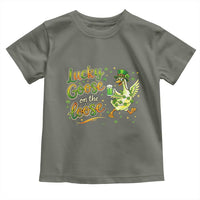 Retro Clover Duck Toddler T Shirt Lucky Goose On The Loose