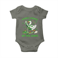Funny Irish Goose Lover Baby Onesie Lucky Goose On The Loose