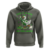 Funny Irish Goose Lover Hoodie Lucky Goose On The Loose
