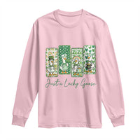 Just A Lucky Goose Nurse Long Sleeve Shirt St Patricks Day Gift