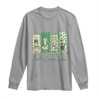 Just A Lucky Goose Nurse Long Sleeve Shirt St Patricks Day Gift