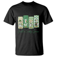 Just A Lucky Goose Nurse T Shirt St Patricks Day Gift