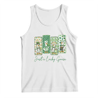 Just A Lucky Goose Nurse Tank Top St Patricks Day Gift