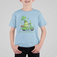 Funny Irish Frog Off To Commit Foolery T Shirt For Kid St Patricks Day Gift