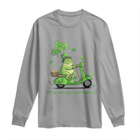 Funny Irish Frog Off To Commit Foolery Long Sleeve Shirt St Patricks Day Gift
