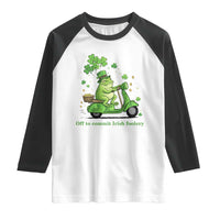 Funny Irish Frog Off To Commit Foolery Raglan Shirt St Patricks Day Gift