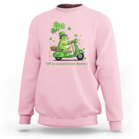 Funny Irish Frog Off To Commit Foolery Sweatshirt St Patricks Day Gift