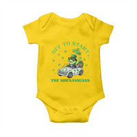 Off To Start The Shenanigans Baby Onesie St Patricks Day Frog
