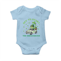 Off To Start The Shenanigans Baby Onesie St Patricks Day Frog